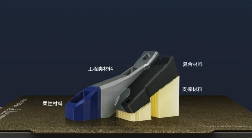 多材料结构，一次成型